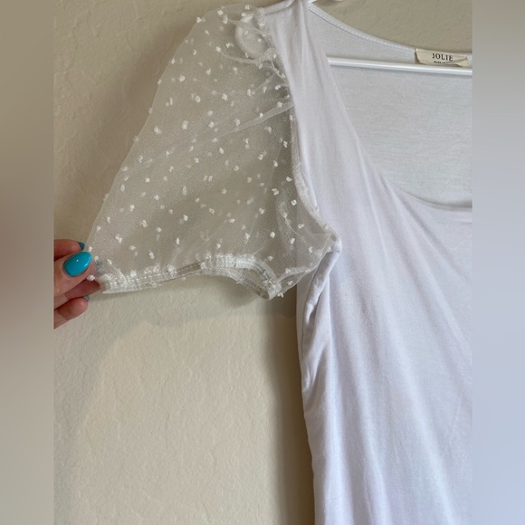 White puff sleeve top - Picture 2 of 4